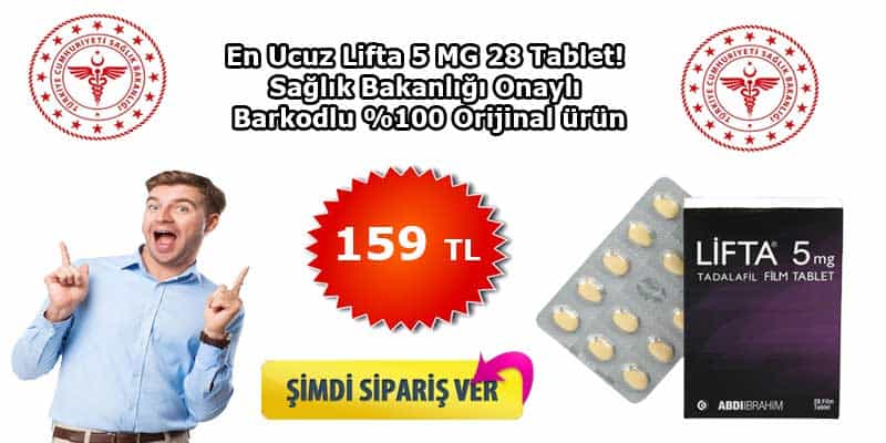 lifta 5 mg 28 film kaplı tablet fiyatı 